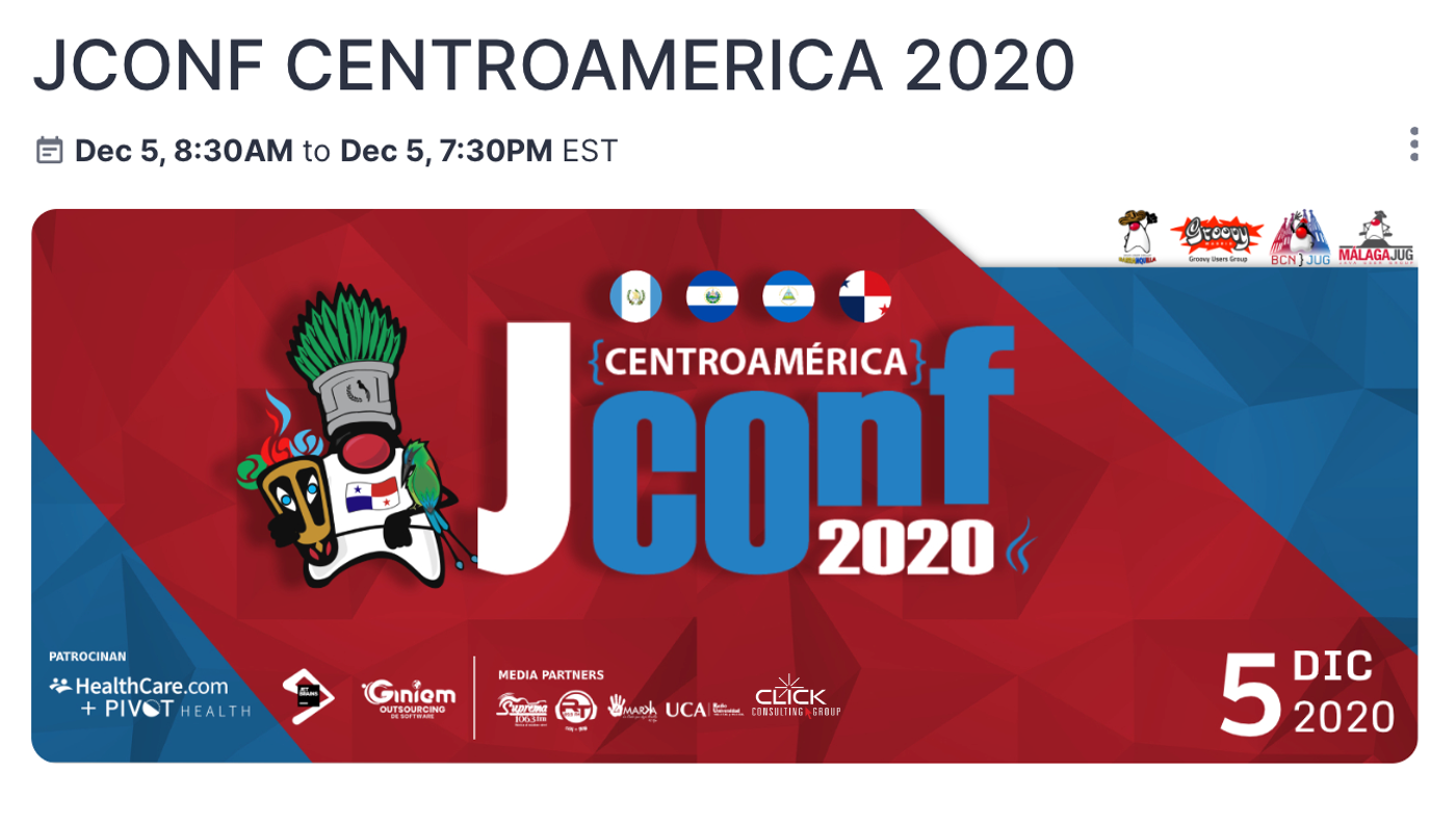 JCONF Centroamerica 2020 - Cover Image