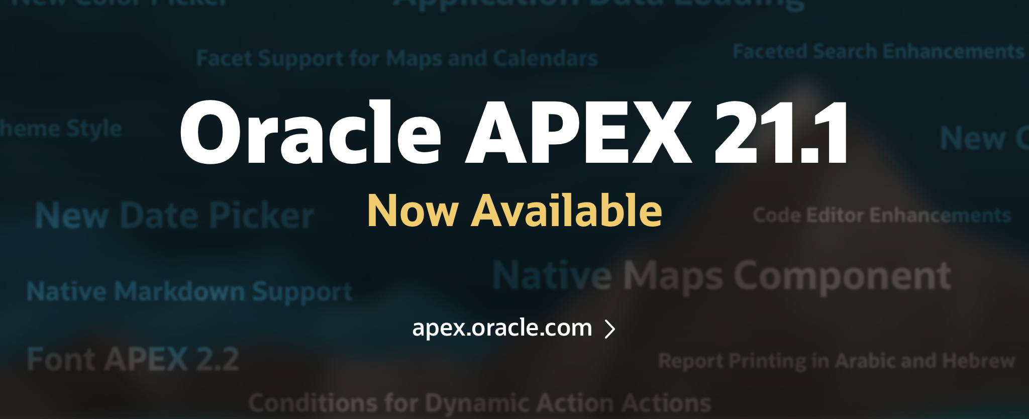 Oracle Application Express (APEX) 21.1 ya está disponible - Cover Image